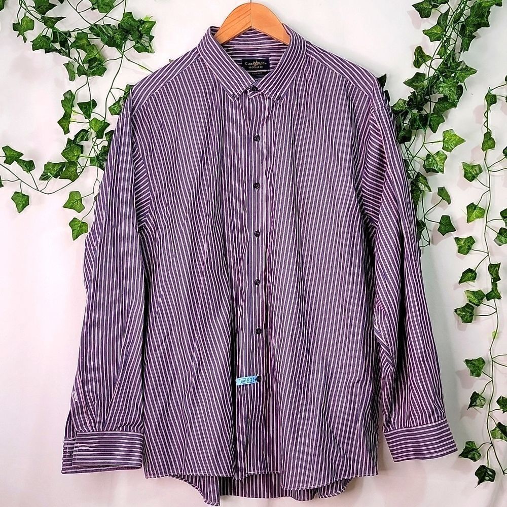 Club Room. Regular Fit. Men's Dress Shirt. Size Neck 18.5. EUC